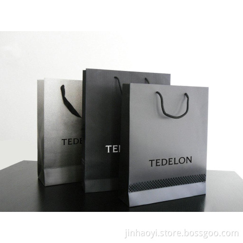 durable paper bag with logo print/ logo bag prinitng